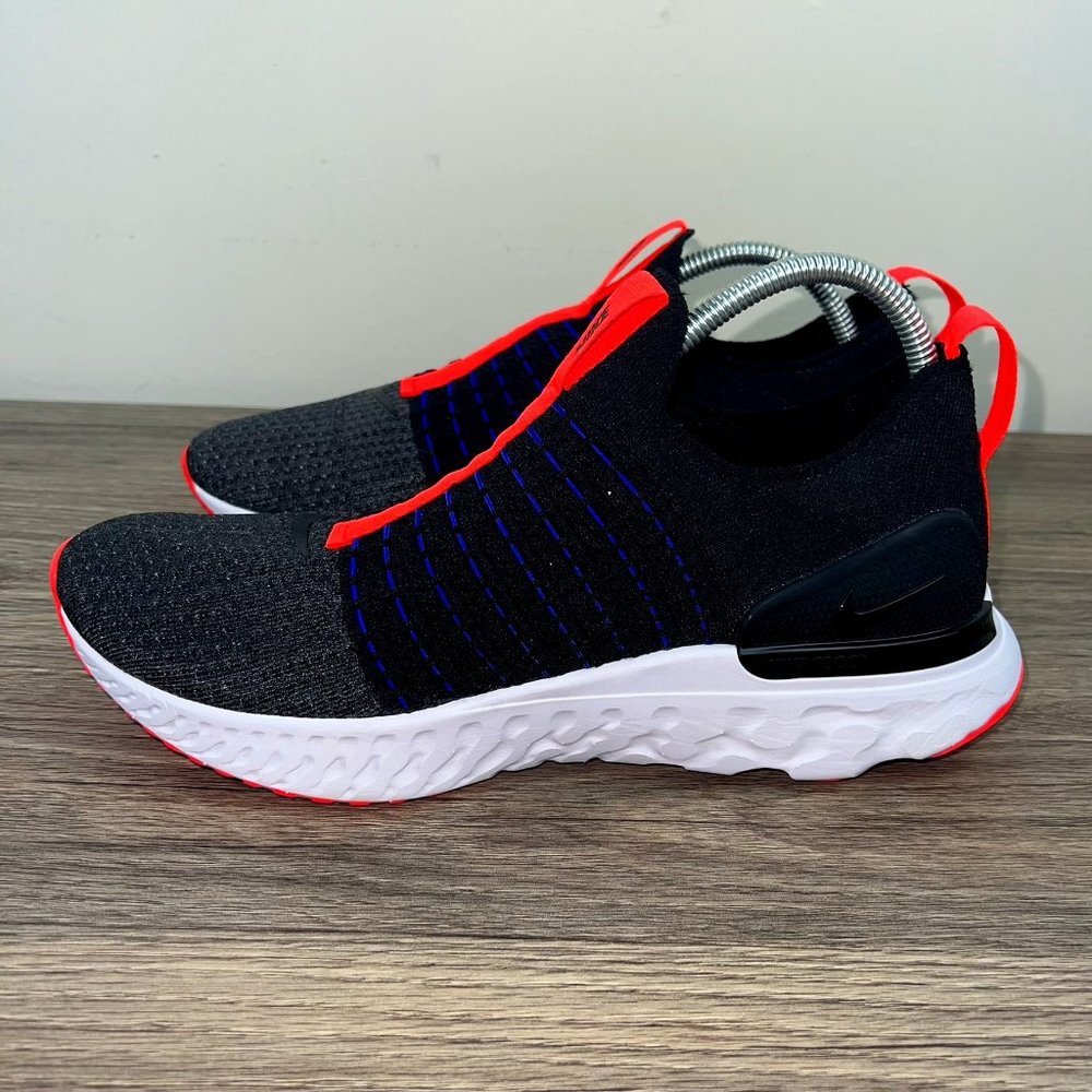Nike React Phantom Run FK 2 Flyknit Black Bright Crimson DD8352-001 Men's 10.5